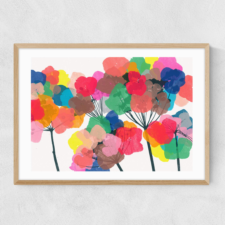 Cloud I Narrow Oak Frame