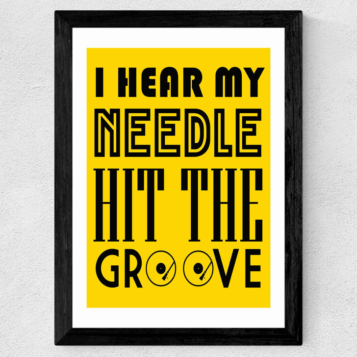 She Bangs The Drum - The Stone Roses Wide Black Frame