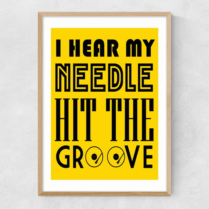 She Bangs The Drum - The Stone Roses Narrow Oak Frame