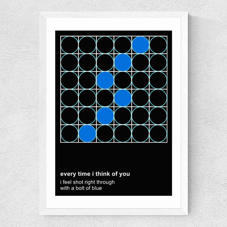Bizarre Love Triangle - New Order Medium White Frame Bizarre Love Triangle - New Order Medium White Frame