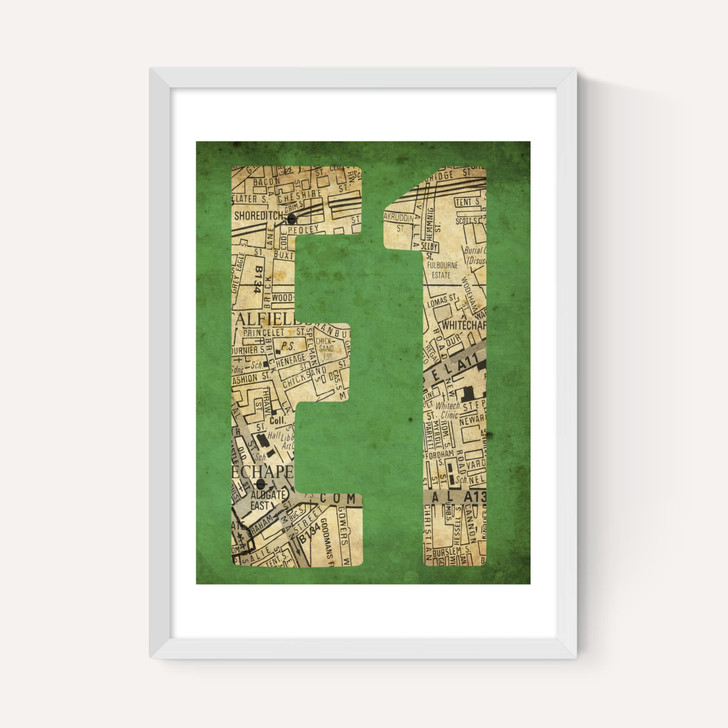 E1 Postcode Map