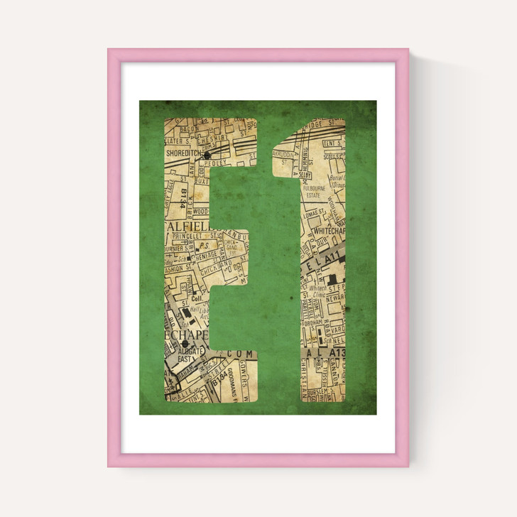 E1 Postcode Map