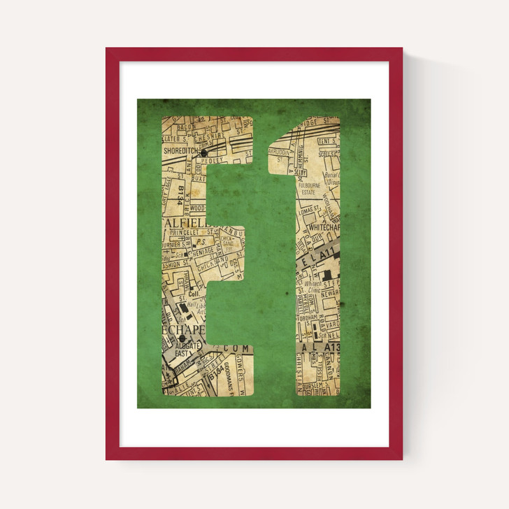 E1 Postcode Map