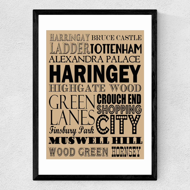 Haringey Bus Roll Medium Black Frame