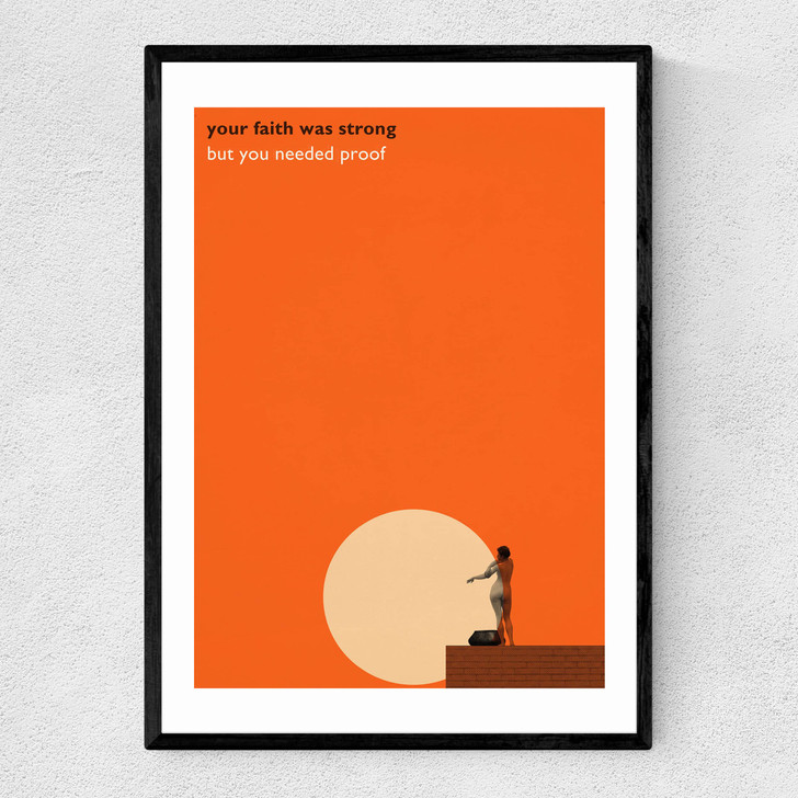 Hallelujah Narrow Black Frame