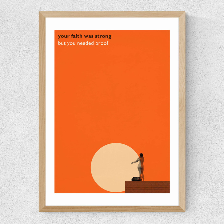 Hallelujah Medium Oak Frame