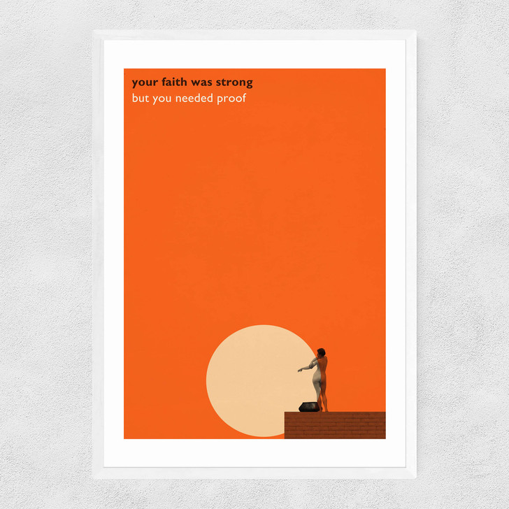 Hallelujah Narrow White Frame