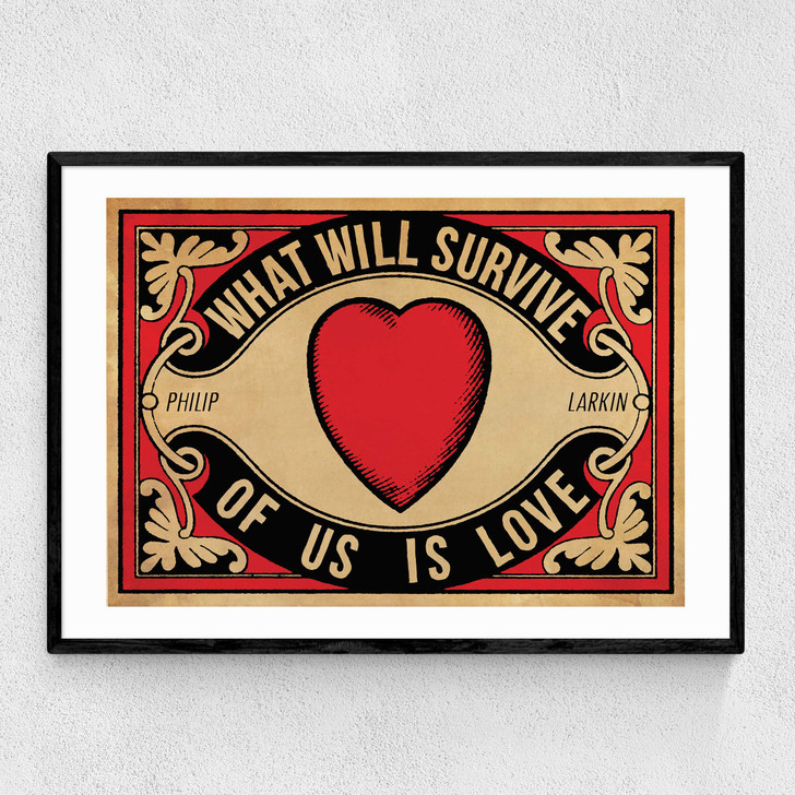 Arundel Tomb Narrow Black Frame