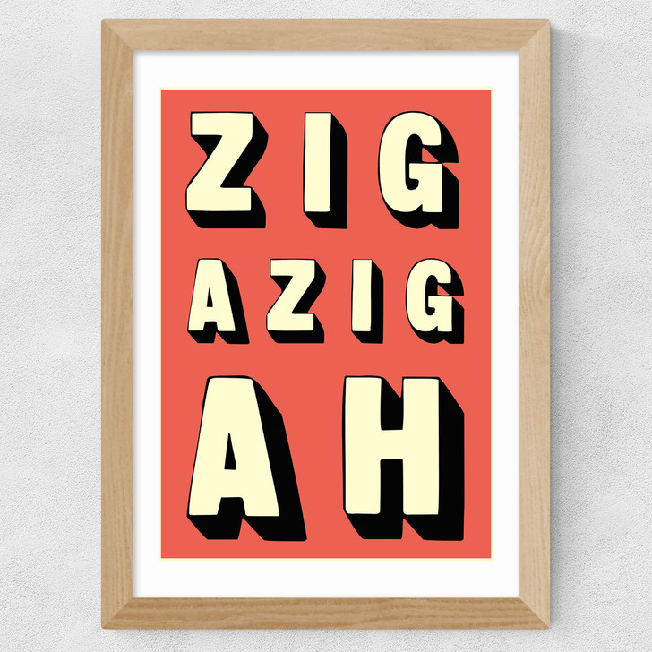 Zigazigah Wide Oak Frame Zigazigah Wide Oak Frame