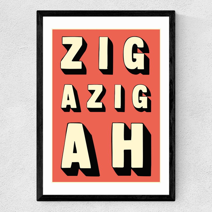 Zigazigah Medium Black Frame