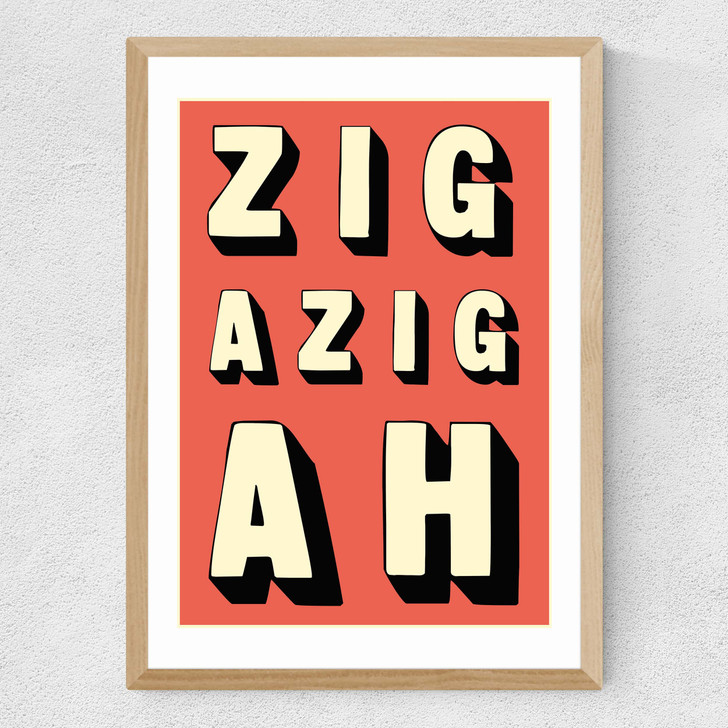 Zigazigah Medium Oak Frame