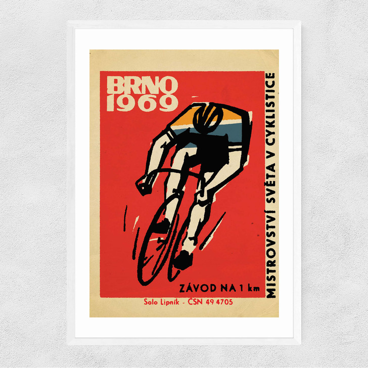 Brno 1969 Narrow White Frame