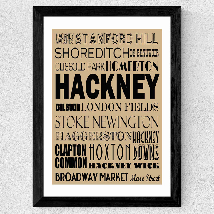 Hackney Hoxton Wide Black Frame Hackney Hoxton Wide Black Frame