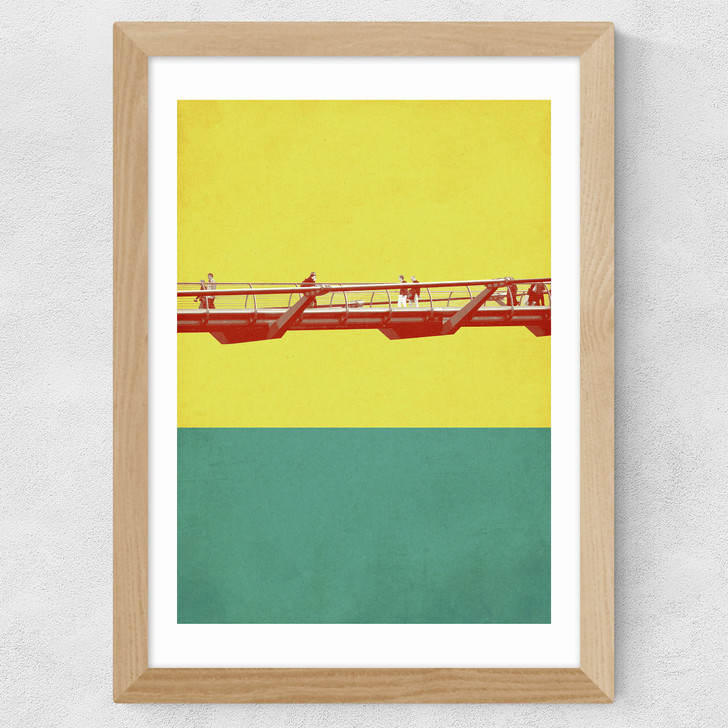 Millennium Bridge Wide Oak Frame Millennium Bridge Wide Oak Frame