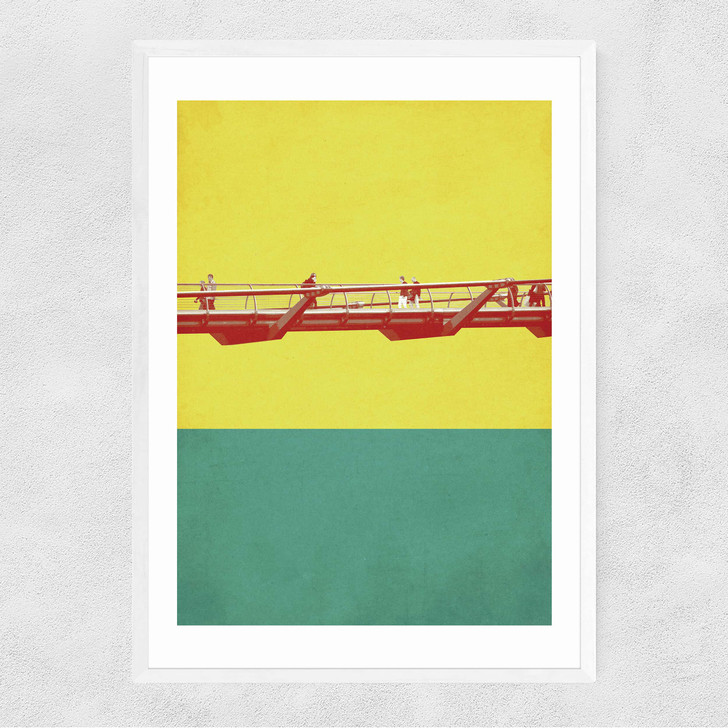 Millennium Bridge Narrow White Frame Millennium Bridge Narrow White Frame