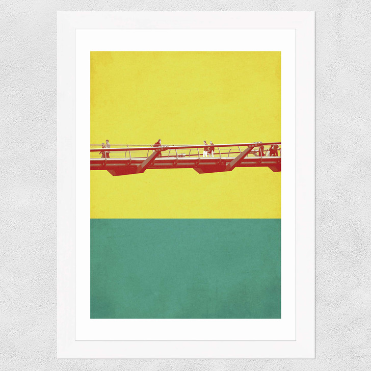 Millennium Bridge Wide White Frame Millennium Bridge Wide White Frame