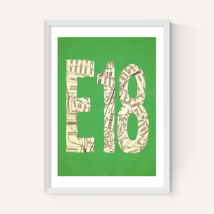 E18 Postcode Map