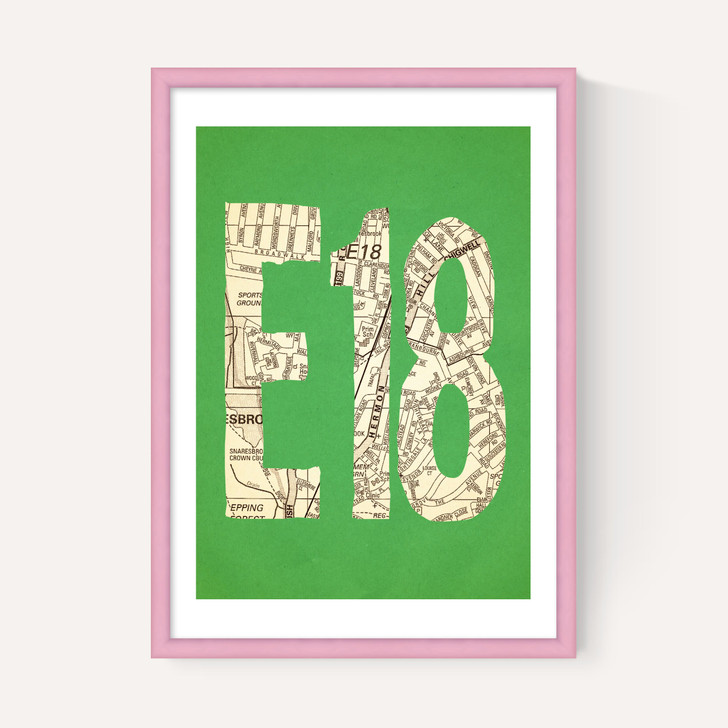 E18 Postcode Map
