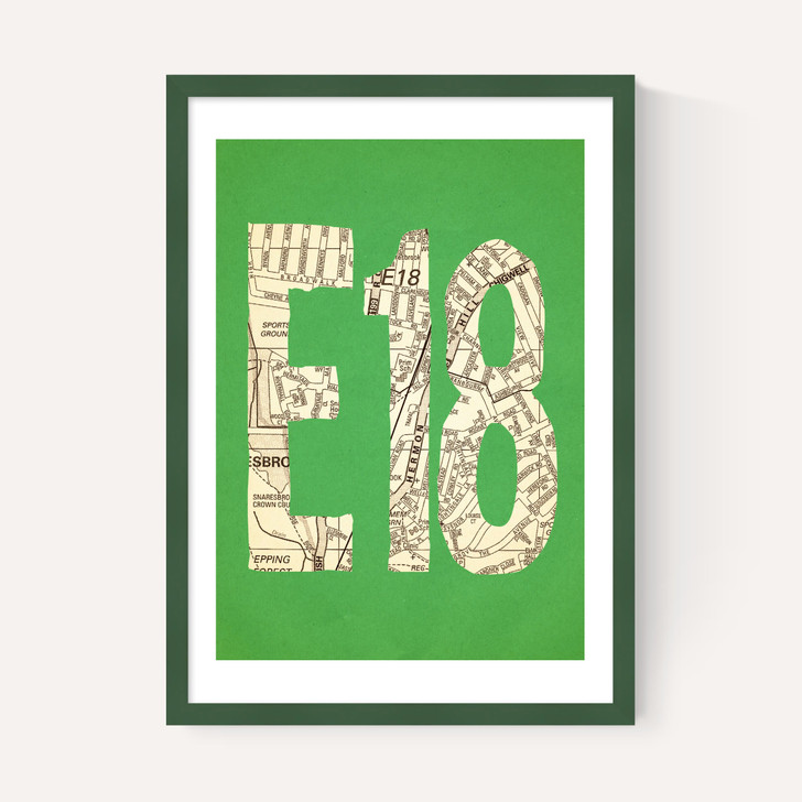 E18 Postcode Map