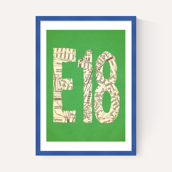 E18 Postcode Map