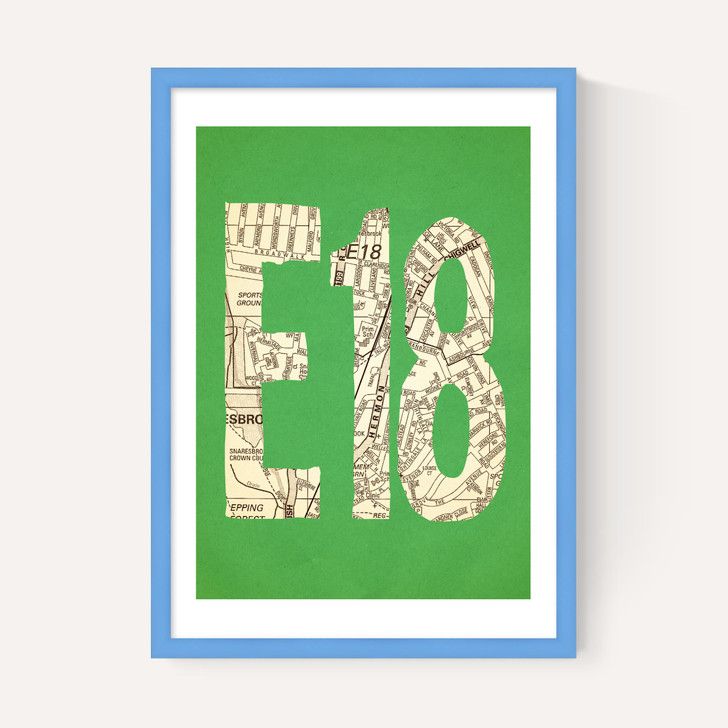 E18 Postcode Map