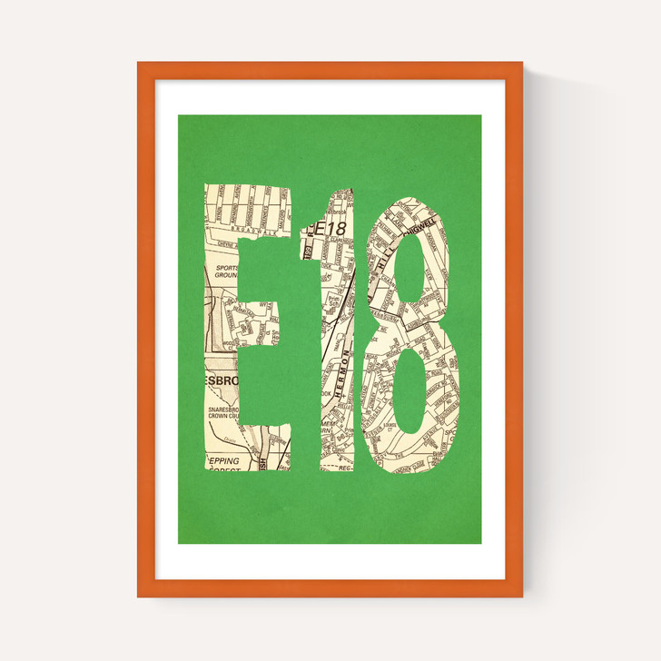 E18 Postcode Map