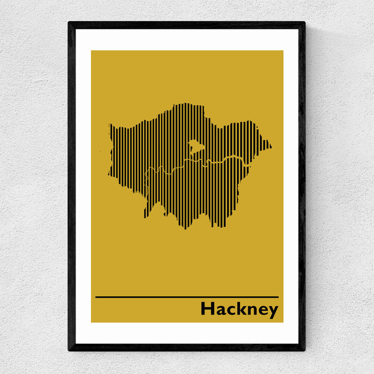 Borough of Hackney Narrow Black Frame