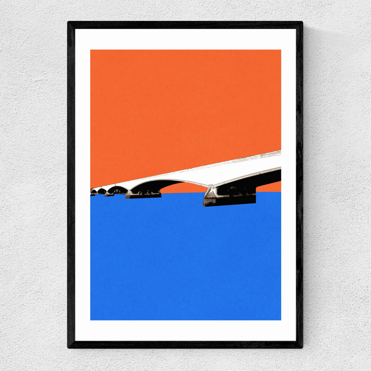 Waterloo Bridge Narrow Black Frame Waterloo Bridge Narrow Black Frame