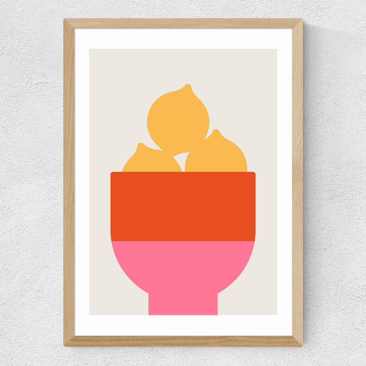 Lemons by Bo Lundberg Medium Oak Frame Lemons by Bo Lundberg Medium Oak Frame