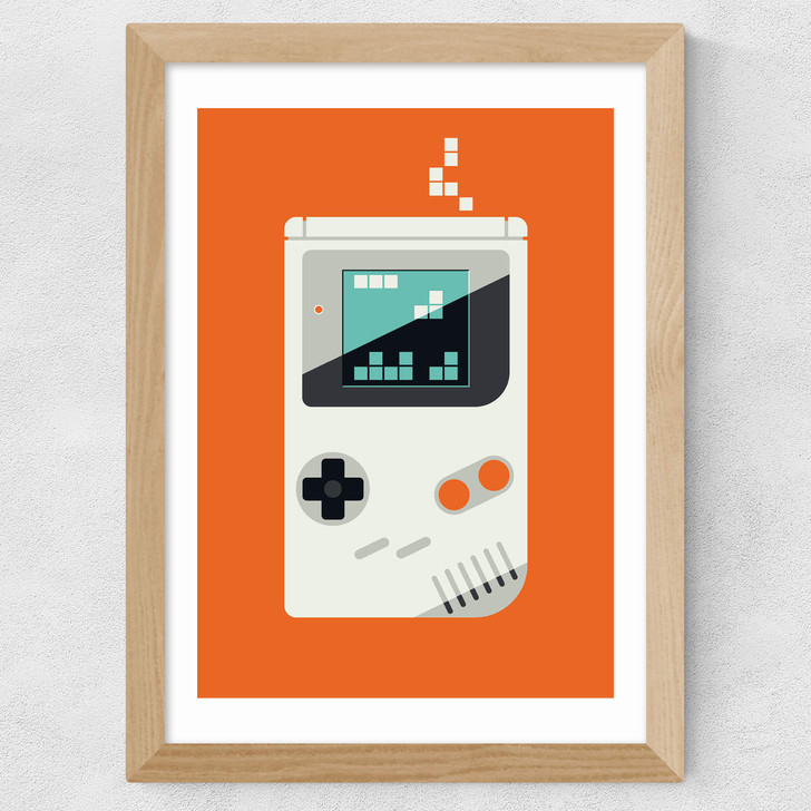 Old School Gamer Wide Oak Frame Old School Gamer Wide Oak Frame