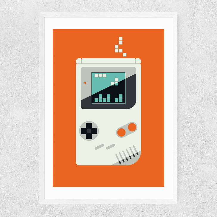 Old School Gamer Narrow White Frame Old School Gamer Narrow White Frame