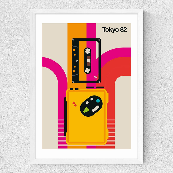 Tokyo 82 Medium White Frame
