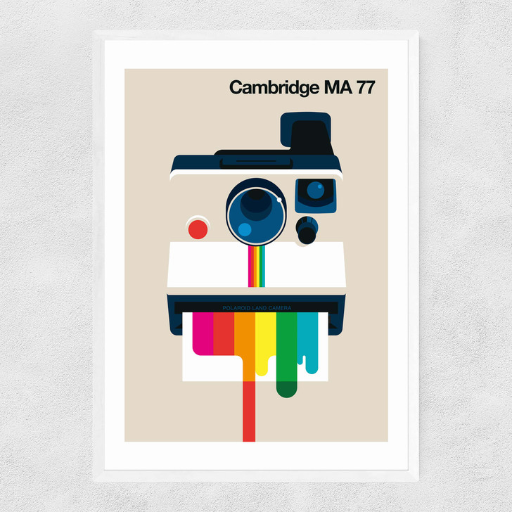 Cambridge MA 77 Narrow White Frame Cambridge MA 77 Narrow White Frame