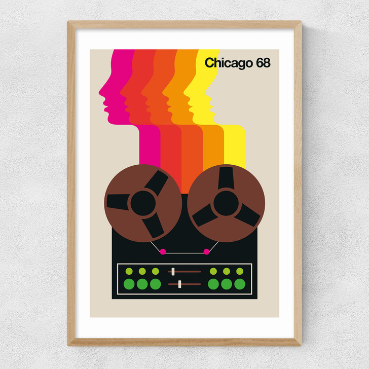 Chicago 68 Narrow Oak Frame Chicago 68 Narrow Oak Frame