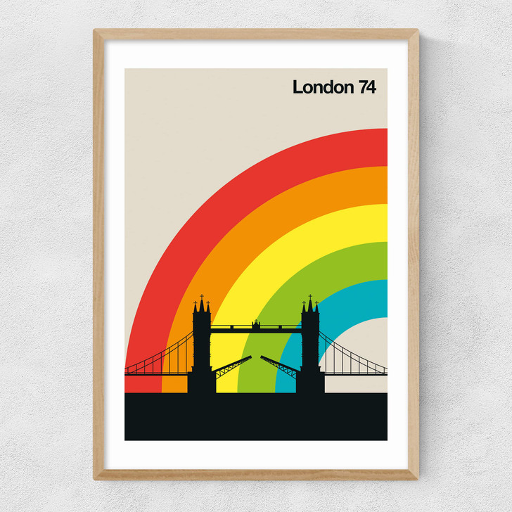 London 74 Narrow Oak Frame