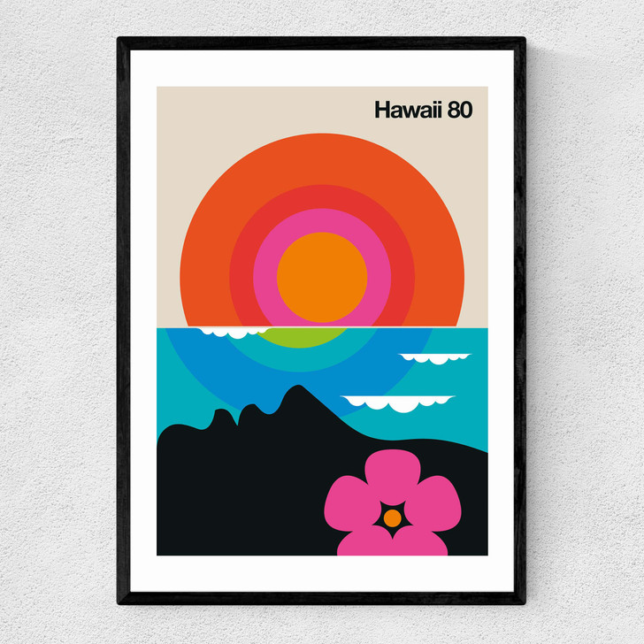 Hawaii Narrow Black Frame