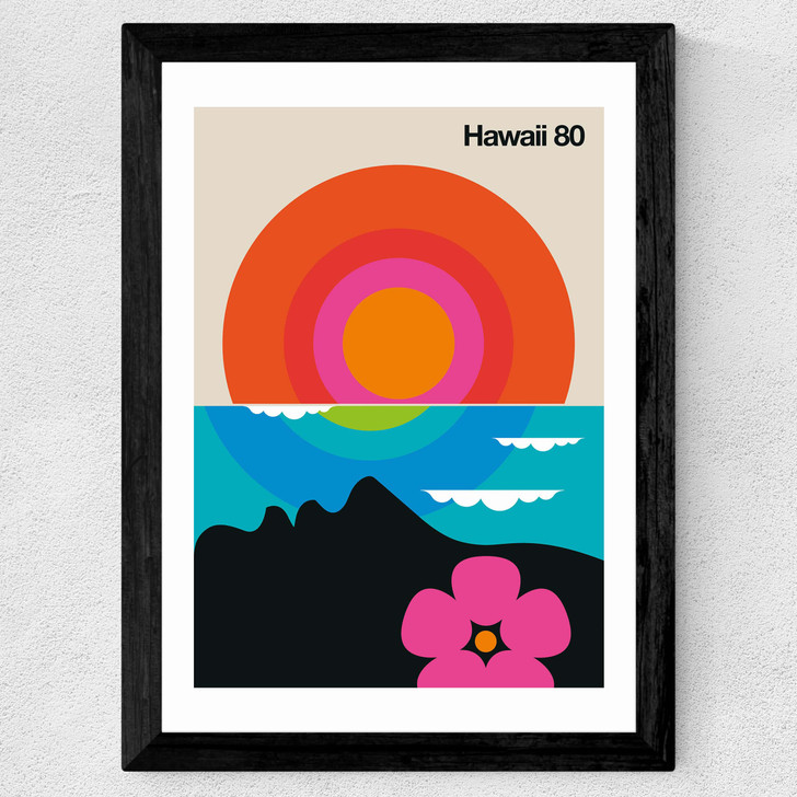 Hawaii Wide Black Frame