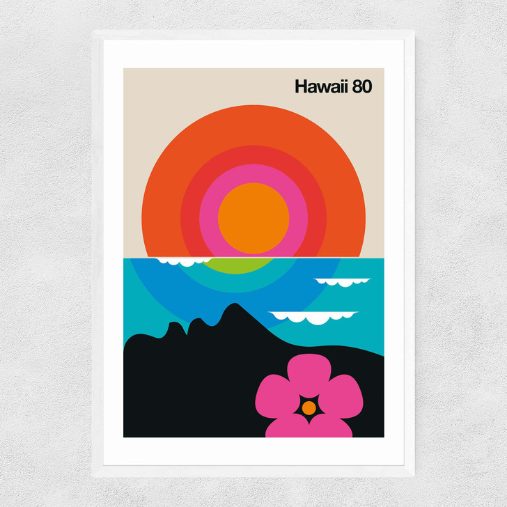 Hawaii Narrow White Frame