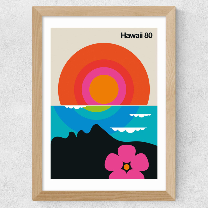 Hawaii Wide Oak Frame