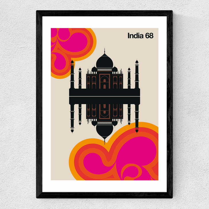 india 68 Medium Black Frame