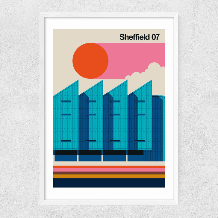 Sheffield 07 Narrow White Frame