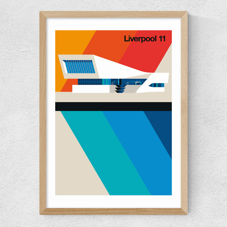 Liverpool 11 Medium Oak Frame