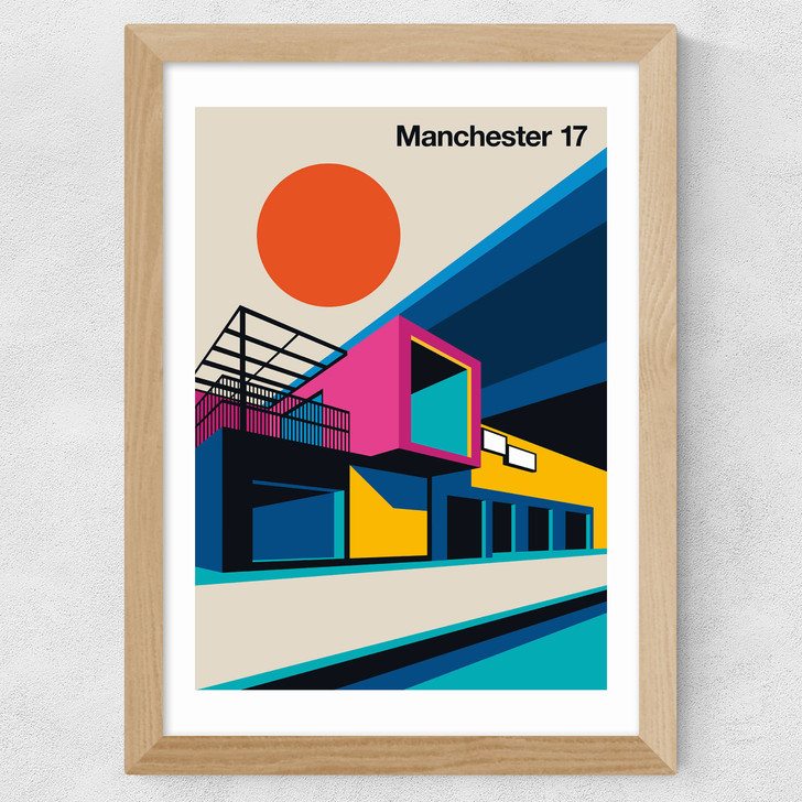 Manchester 17 Wide Oak Frame