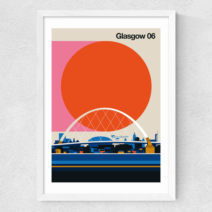 Glasgow 06 Medium White Frame
