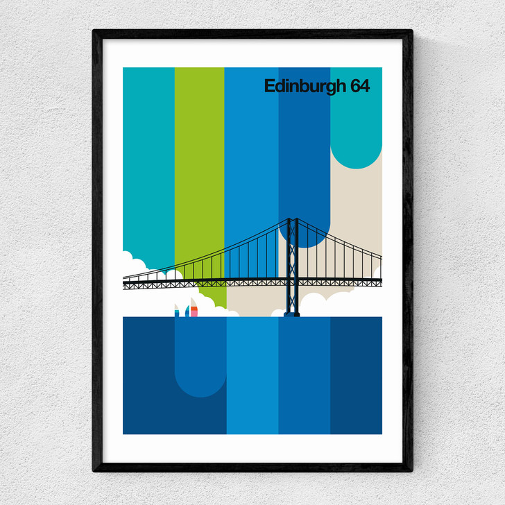 Edinburgh 64 Narrow Black Frame