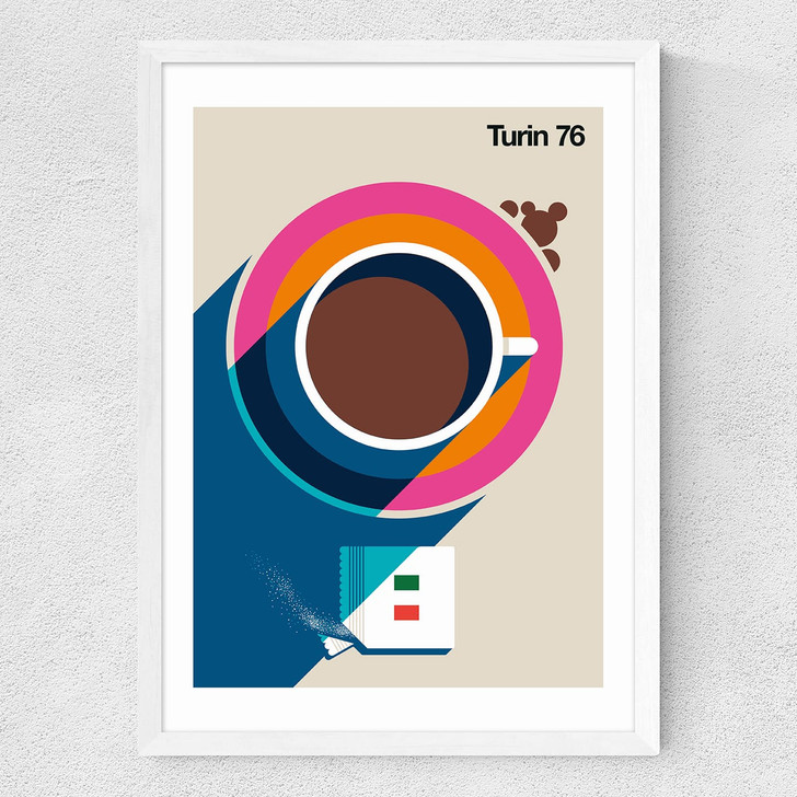 Turin 76 Medium White Frame Turin 76 Medium White Frame