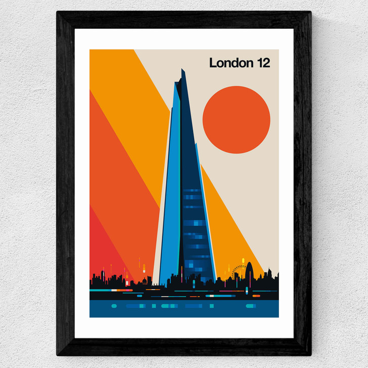 London 12 Wide Black Frame London 12 Wide Black Frame