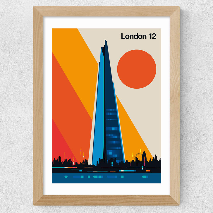 London 12 Wide Oak Frame London 12 Wide Oak Frame