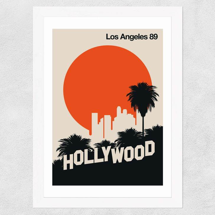 Hollywood 89 Wide White Frame