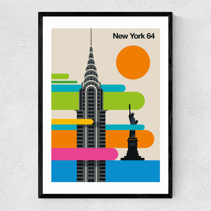 New York 64 Narrow Black Frame New York 64 Narrow Black Frame